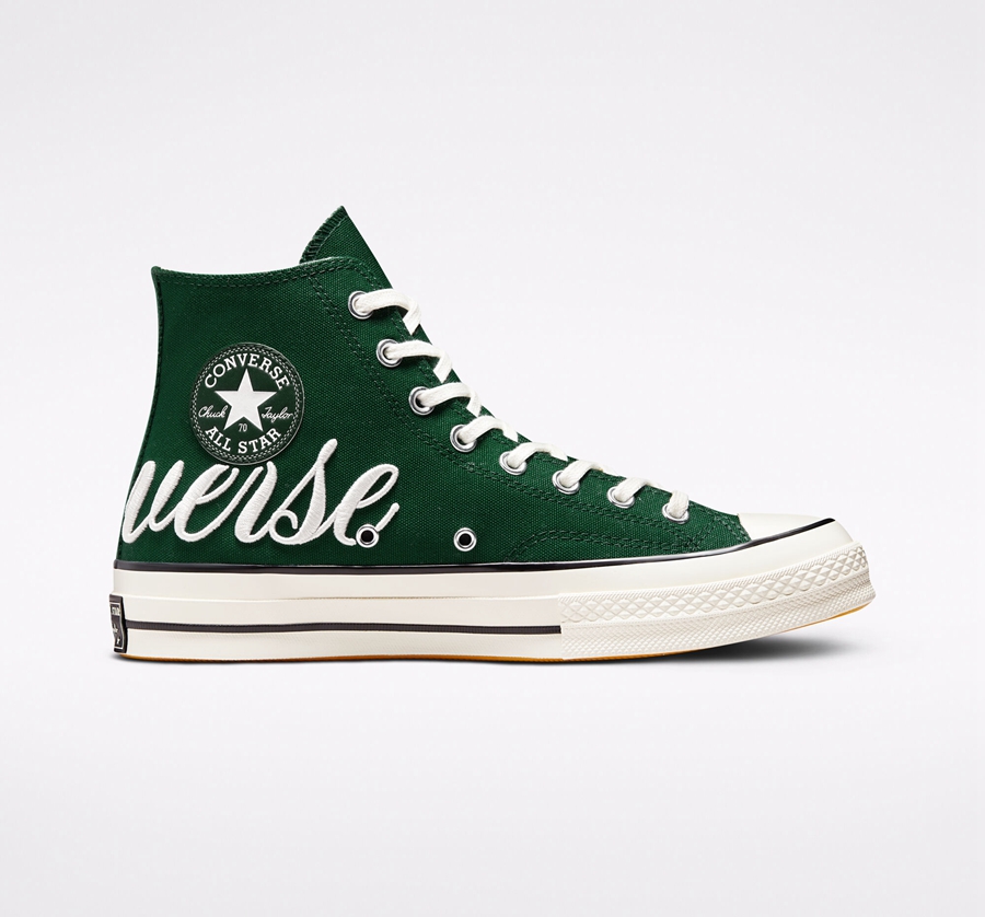 Converse Chuck 70 Embroidered Logo Zöld | A94363D