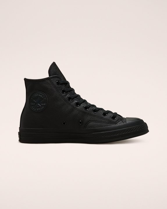 Converse Chuck 70 Tonal Bőr Magasszárú Top Fekete | A23665B