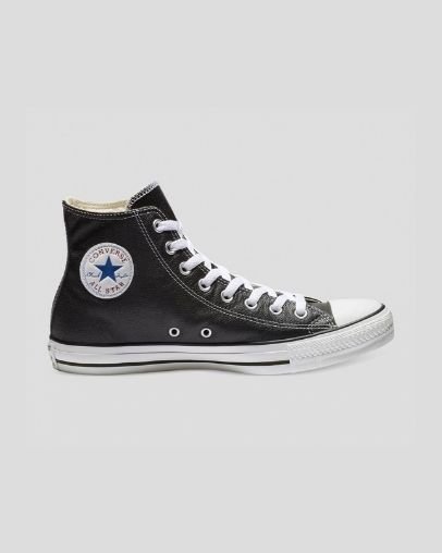 Converse Chuck Taylor All Star Classic Bőr Magasszárú Top Fekete | A21490M