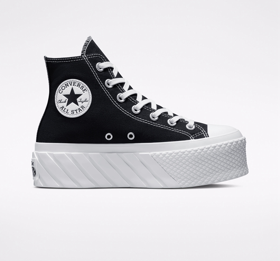 Converse Chuck Taylor All Star Lift 2X Platform Fekete | A31495T