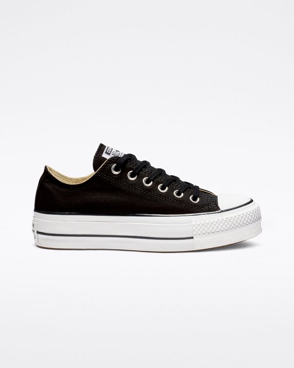 Converse Chuck Taylor All Star Lift Vászon Rövidszárú Top Fekete | A05116D