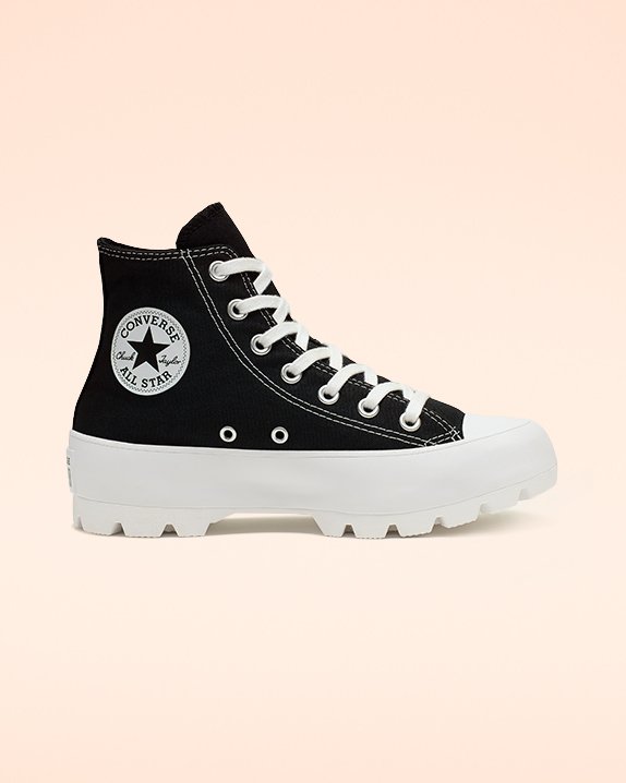 Converse Chuck Taylor All Star Lugged Magasszárú Top Fekete | A01078Q