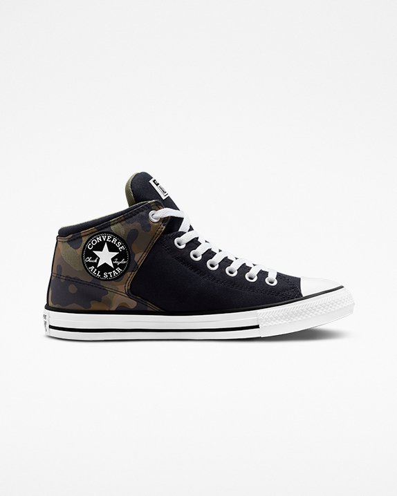 Converse Chuck Taylor All Star Magasszárú Utcai Mid Cut Fekete | A94421D