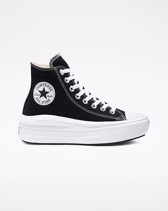 Converse Chuck Taylor All Star Move Platform Magasszárú Top Fekete | A02833O