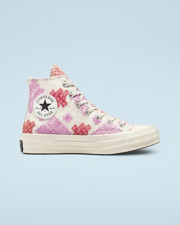 Converse Festival Broderie Chuck 70 Magasszárú Top Rózsaszín | A87157R