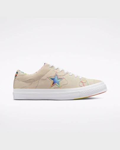 Converse One Star Pride Rövidszárú Top Bézs | A07670W