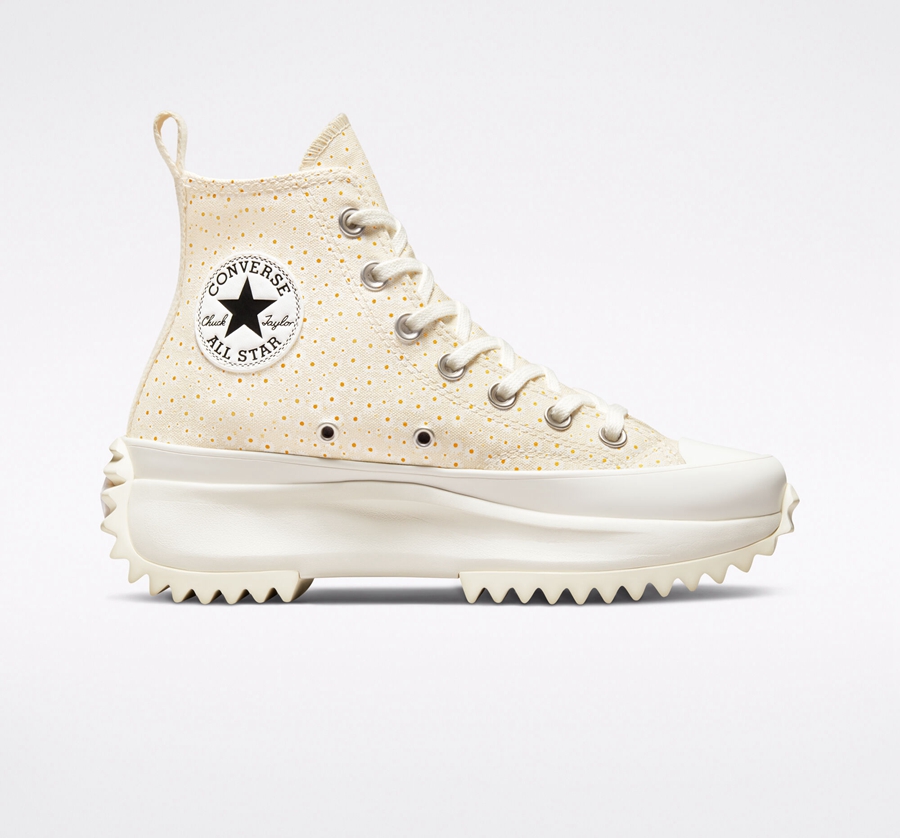 Converse Run Star Hike Platform Daisy Fehér | A33002B