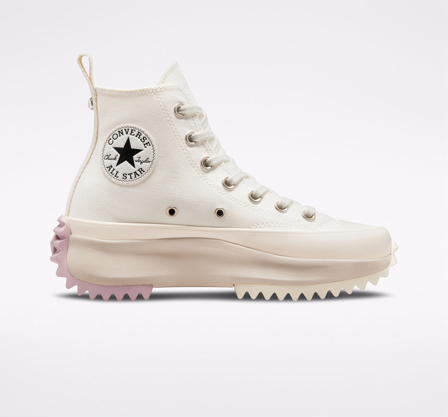 Converse Run Star Hike Platform Embroidered Crystals Bézs | A95032O