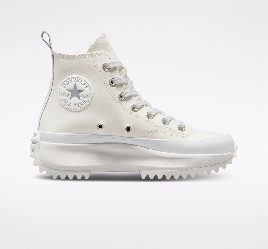 Converse Run Star Hike Platform Iridescent Bőr Fehér | A94320D