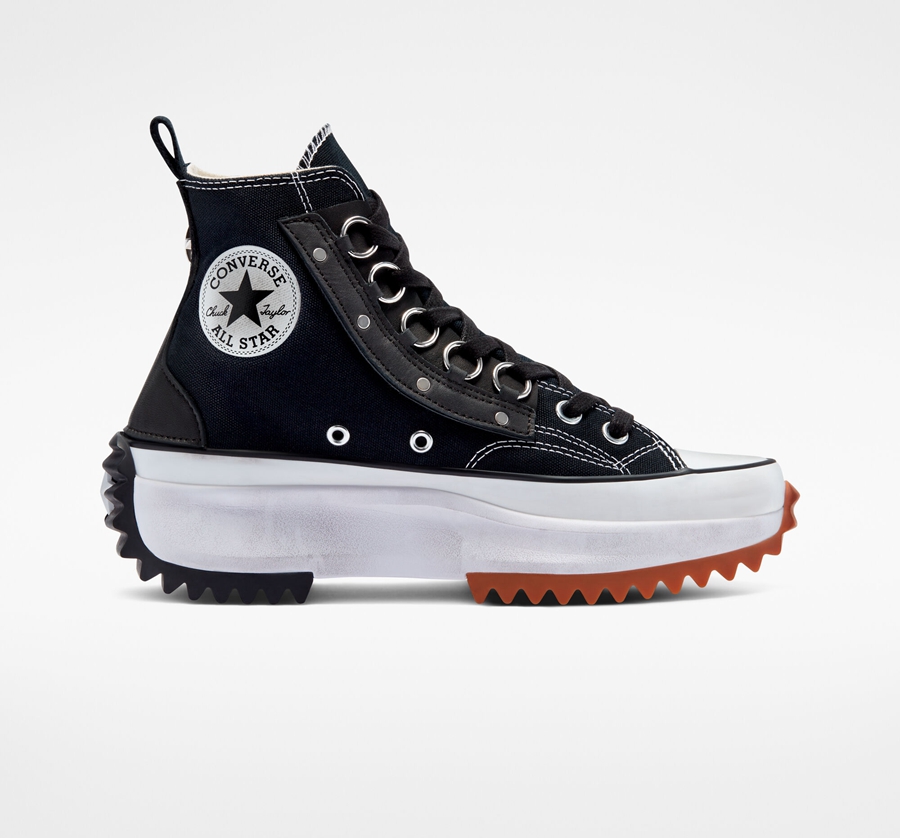Converse Run Star Hike Platform Punk Academia Fekete | A41732I