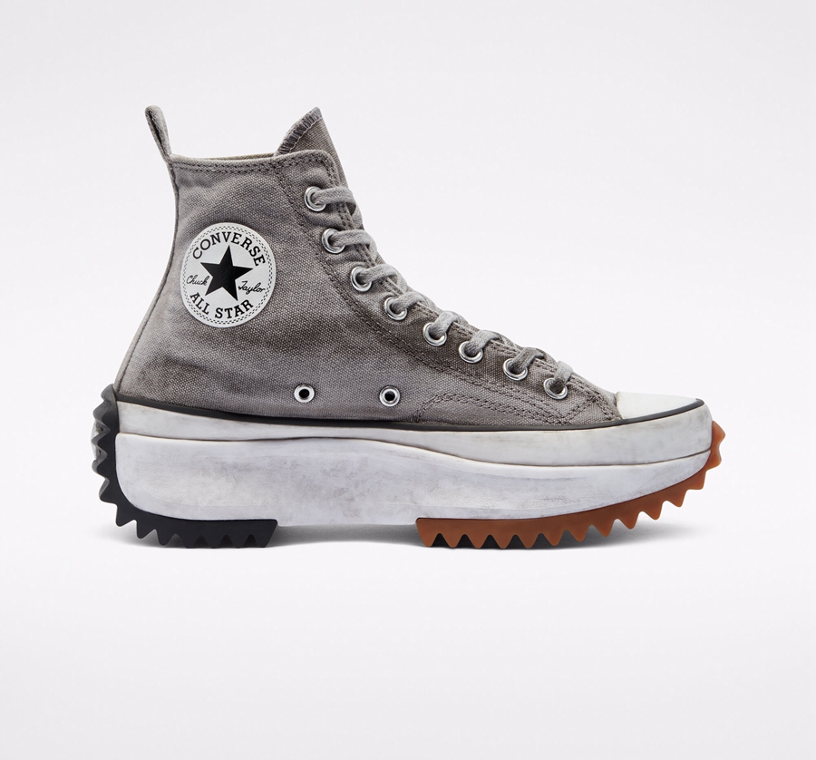 Converse Run Star Hike Platform Smoked Vászon Szürke | A81518X