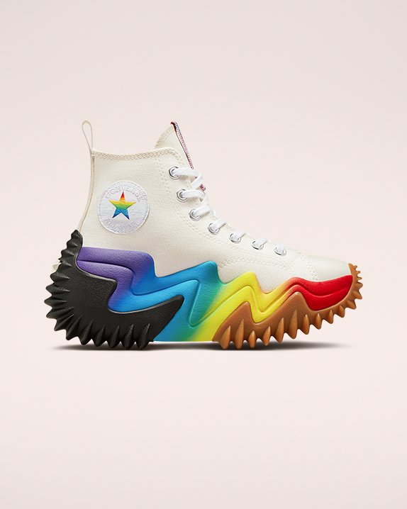 Converse Run Star Motion Platform Pride Magasszárú Top Fehér | A23682J