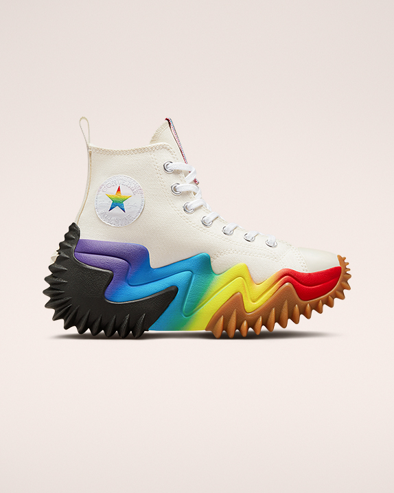 Converse Run Star Motion Platform Pride Magasszárú Top Fehér | A63365L