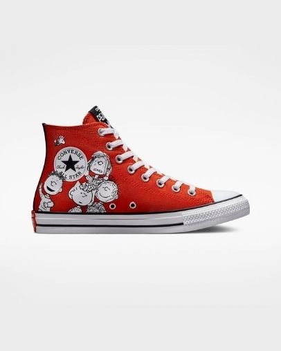Converse x Peanuts Chuck Taylor All Star Magasszárú Top Piros | A99827K