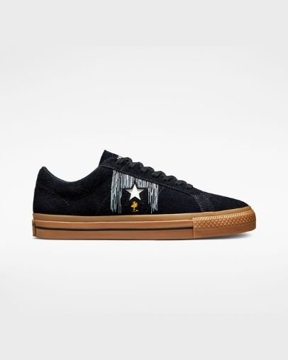 Converse x Peanuts One Star Rövidszárú Top Fekete | A21633B