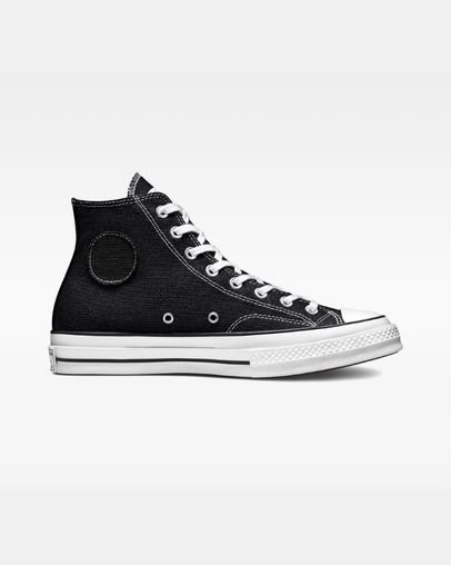 Converse x Stussy Chuck 70 Magasszárú Top Fekete | A10363T